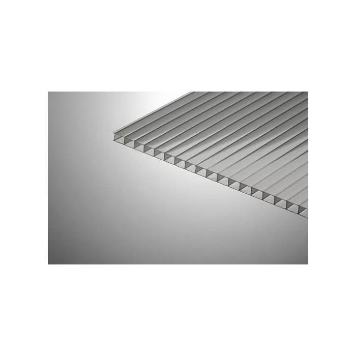 Сотовый поликарбонат 16 мм КОЛИБРИ серебро 2100х12000 мм